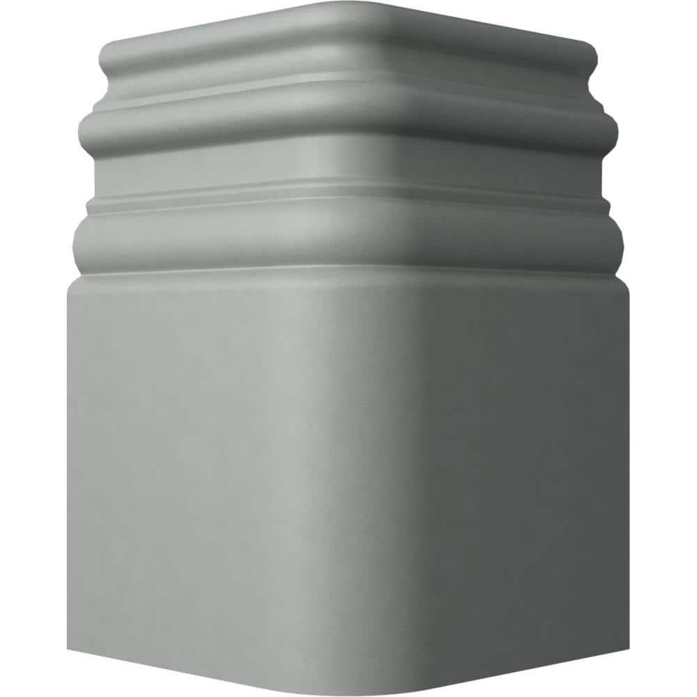 7 3/8"H x 4 3/4"P Hillsborough Baseboard Moulding Outside Corner