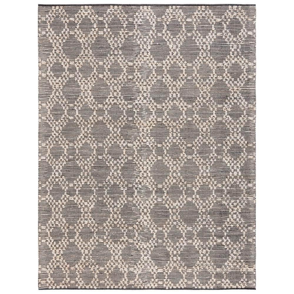 Natural Fiber NF383 Flat Weave Indoor Area Rug - Blush/Black - 8'x10' - Safavieh