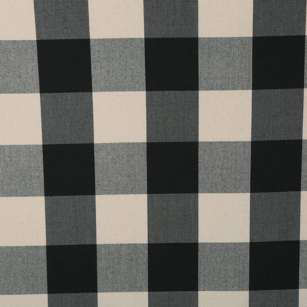 Kassi Traditional Black Checkerboard Fabric Accent Chair