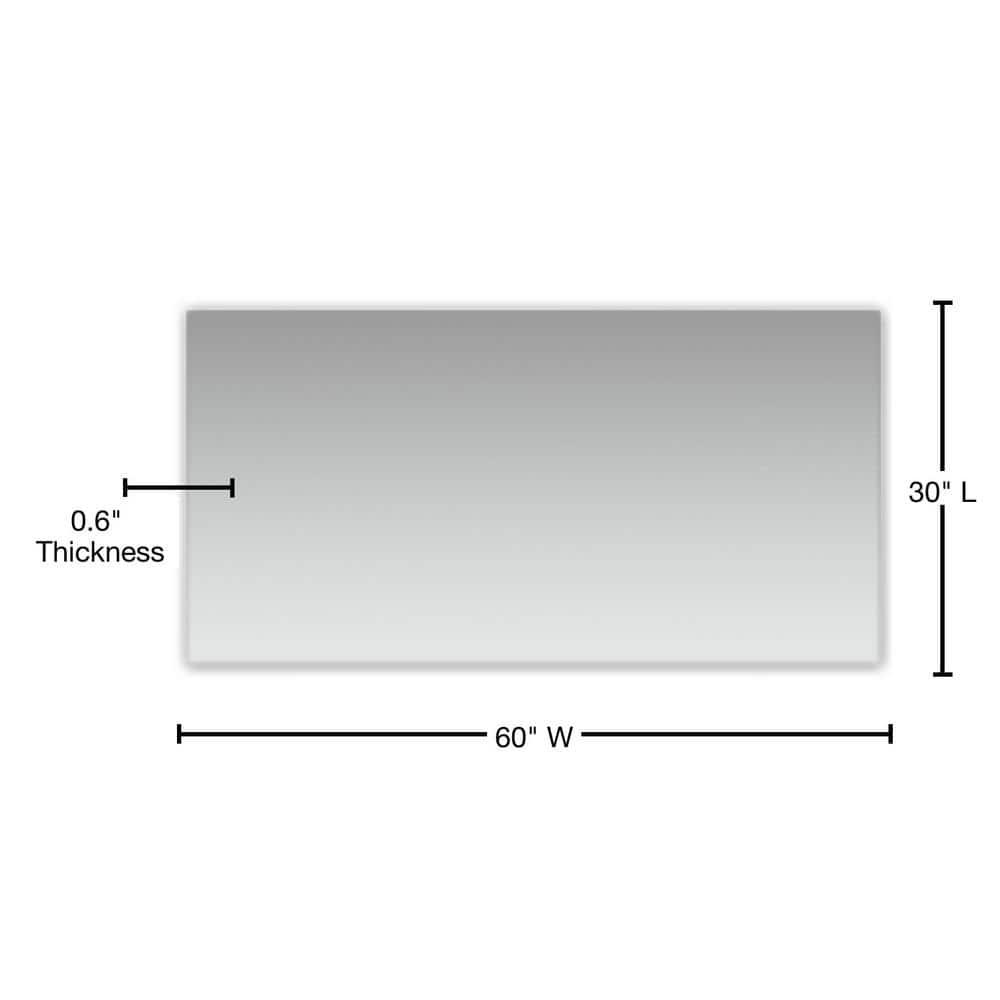 Eviva Sleek 60" Frameless Bathroom Mirror