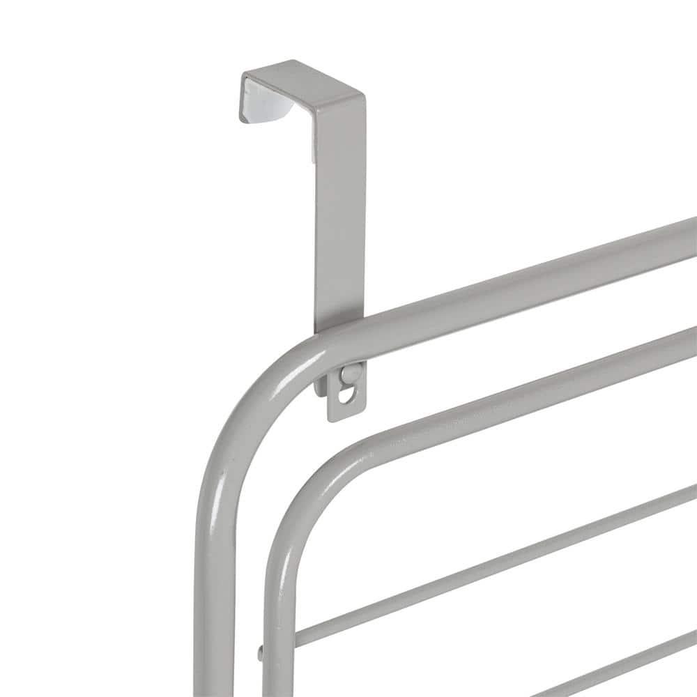 Honey-Can-Do Folding Steel Over-the-Door Mount or Wall Mount Clothes Drying Rack, Grey