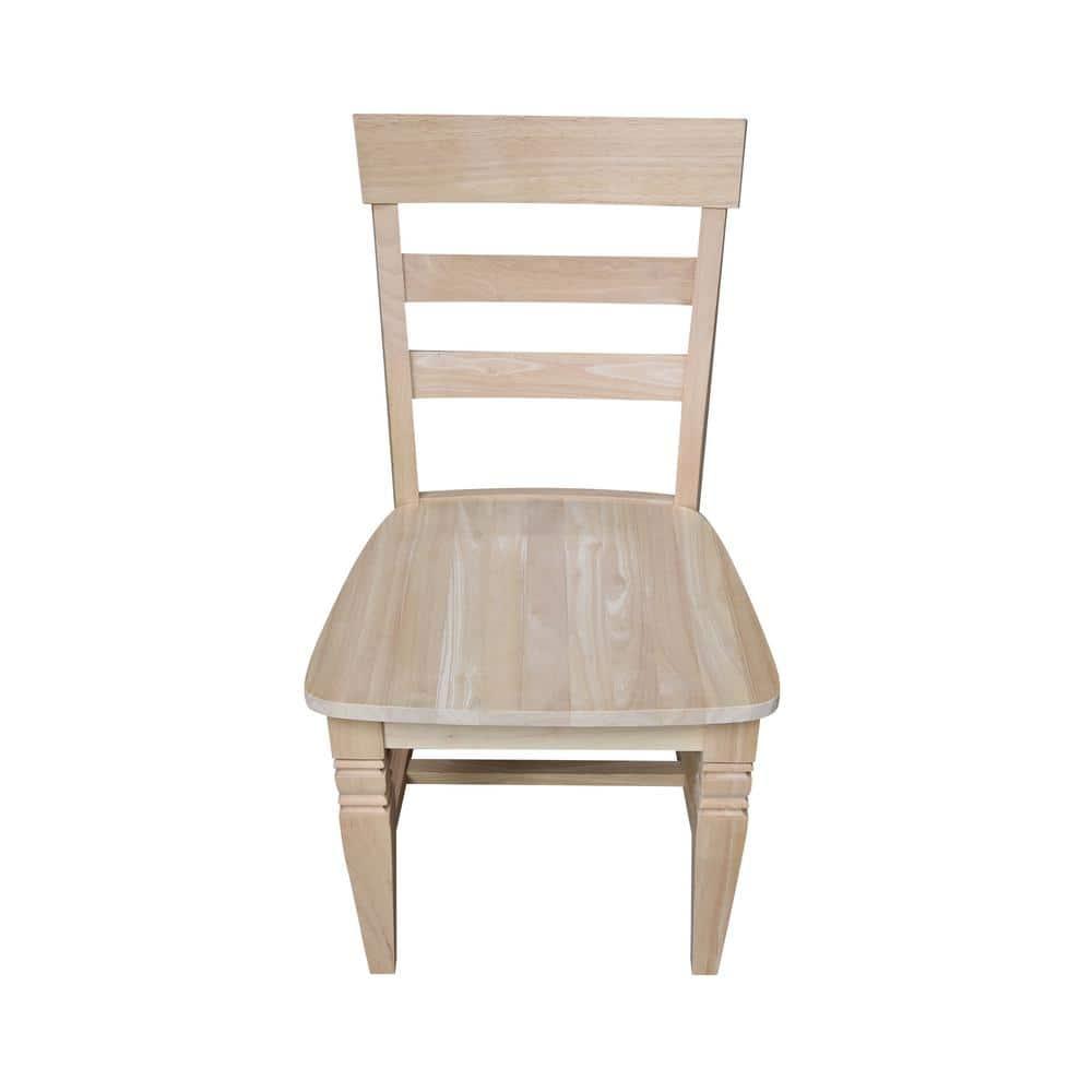 Set of Two Java Chairs with Solid Wood Seats