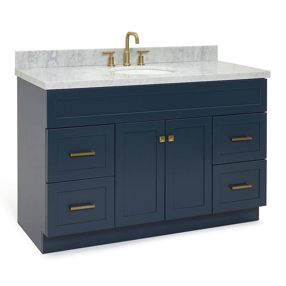 Ariel F055scwovo Hamlet 55" Free Standing Single Basin Vanity Set - Blue