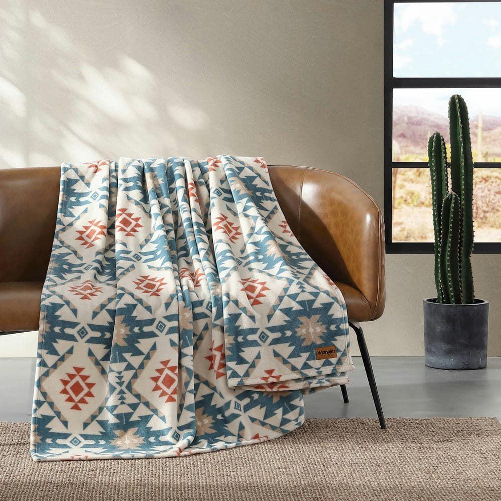 Wrangler Wrangler Printed Ultra Soft Plush Fleece Blanket