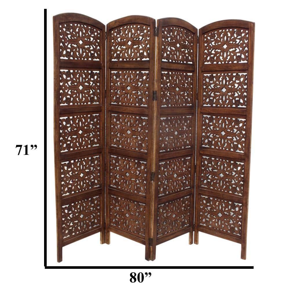 Lark Manor™ Guimond 80'' W x 71'' H 4 - Panel Folding Room Divider