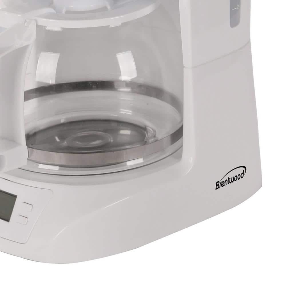 Brentwood 10-Cup Digital Coffee Maker (White)