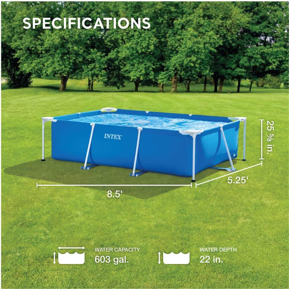 Intex New Intex Rectangular Frame Above Ground Swimming Pool
