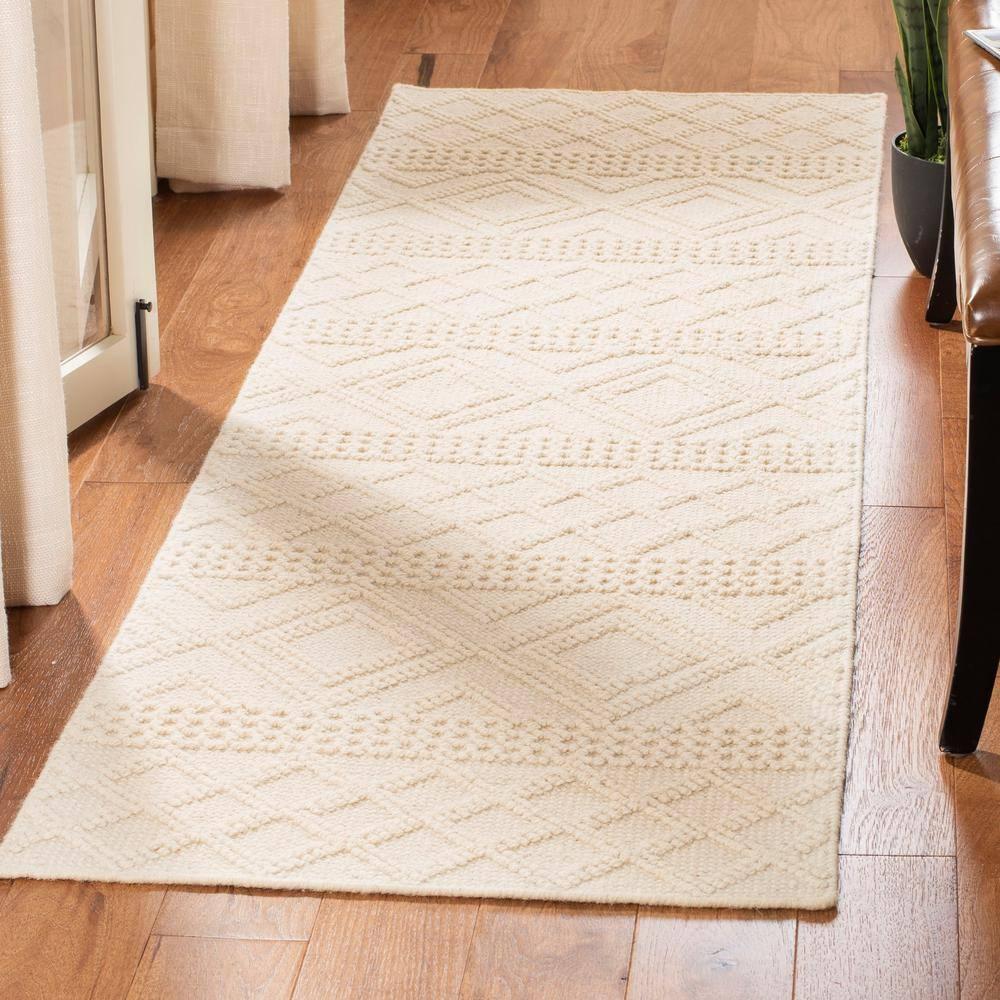 Vermont VRM211 Hand Woven Runner Rug - Ivory - 2'3"x6' - Safavieh.