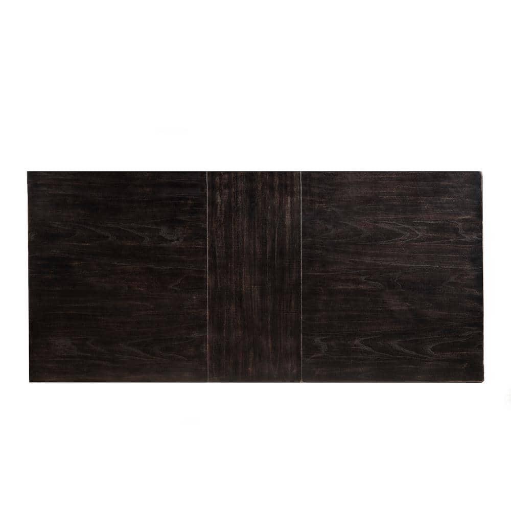 Alpine Furniture Manchester Wood Dining Table in Vintage Black