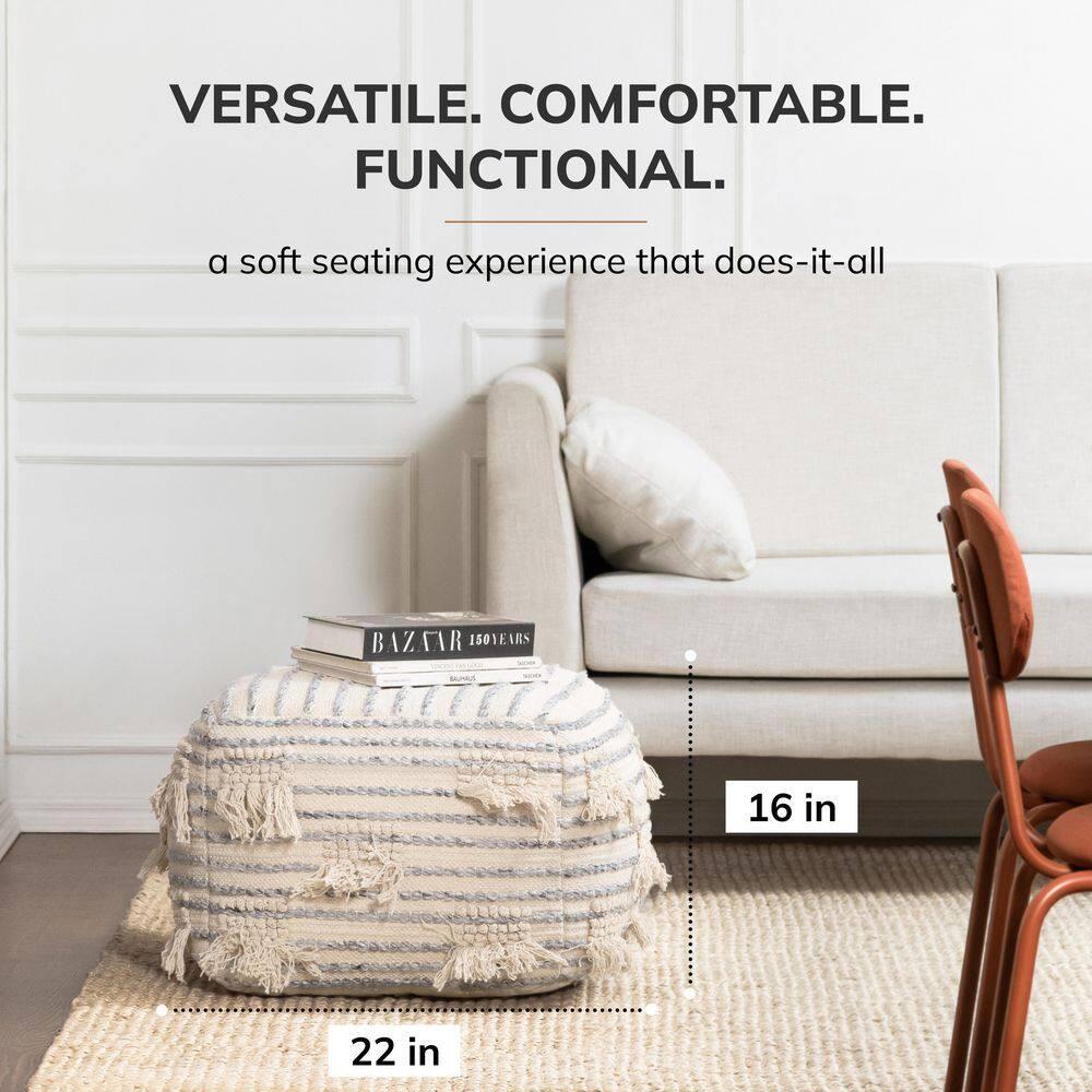 Cherokee Pouf Cream - Anji Mountain