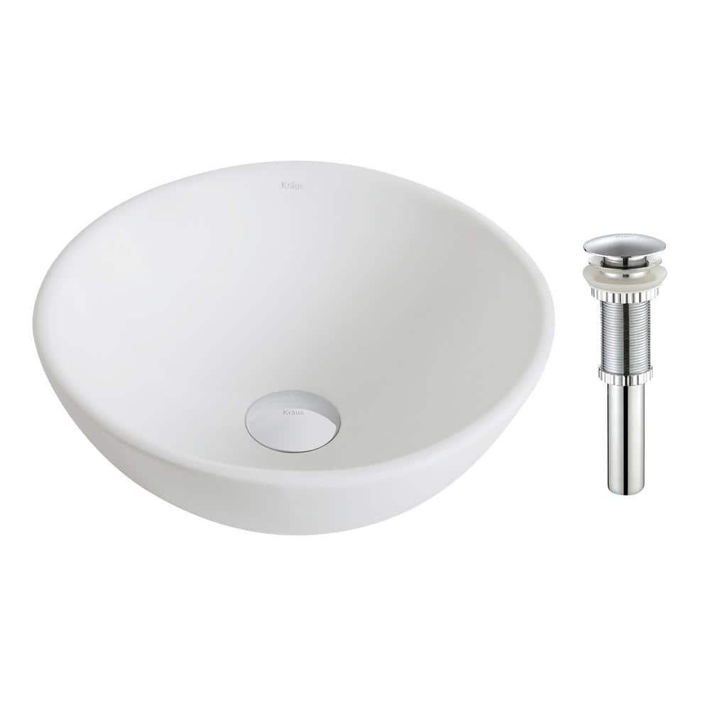 KRAUS Elavo™ Thin Ceramics Vessel Bathroom Sink