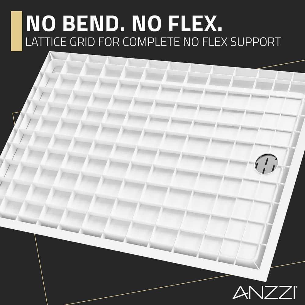ALEXANDER 48 in. x 32 in. Right Drain Shower Base in White - SB-AZ103R