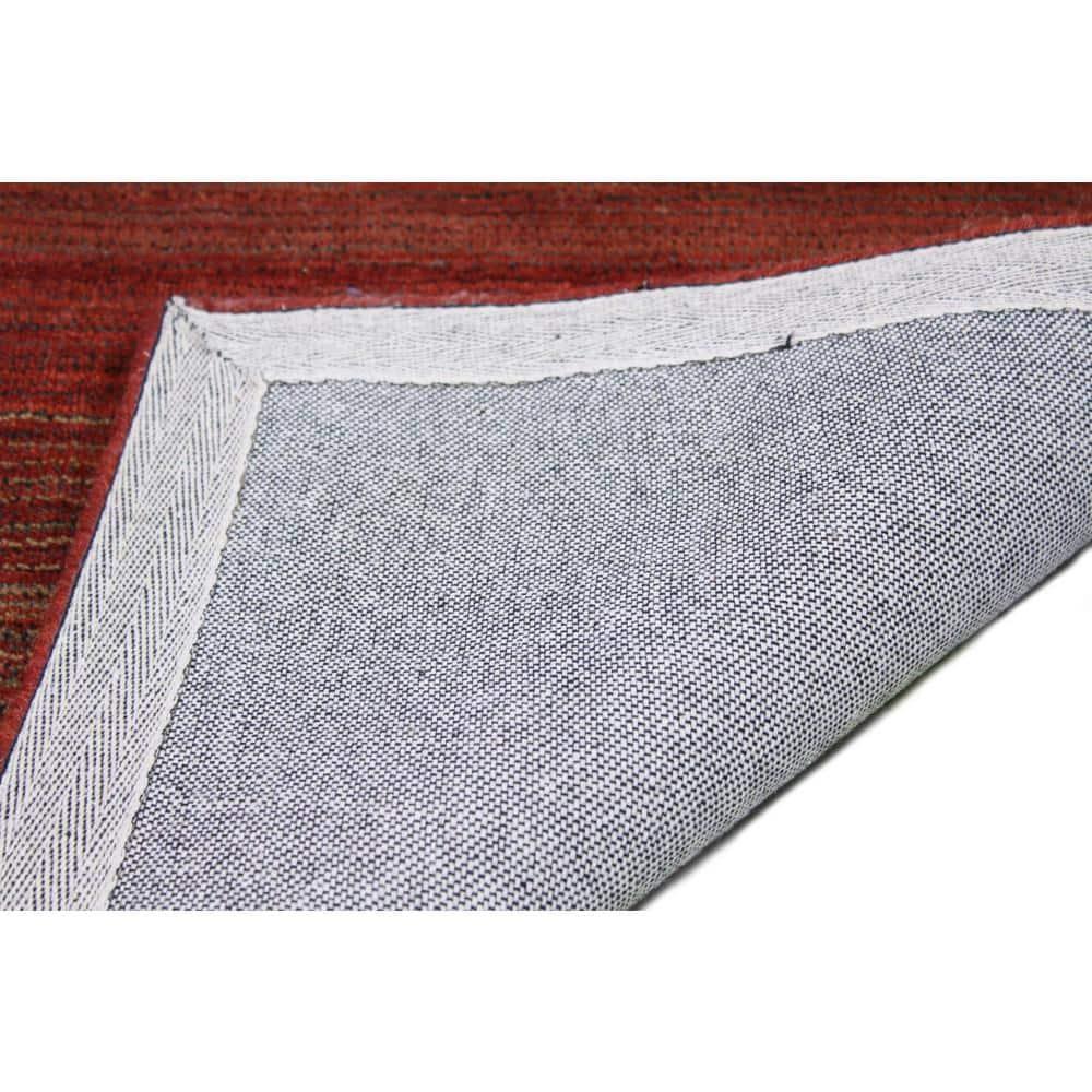 Darya Home Waldo Collection Contemporary Solid Area Rug Rust