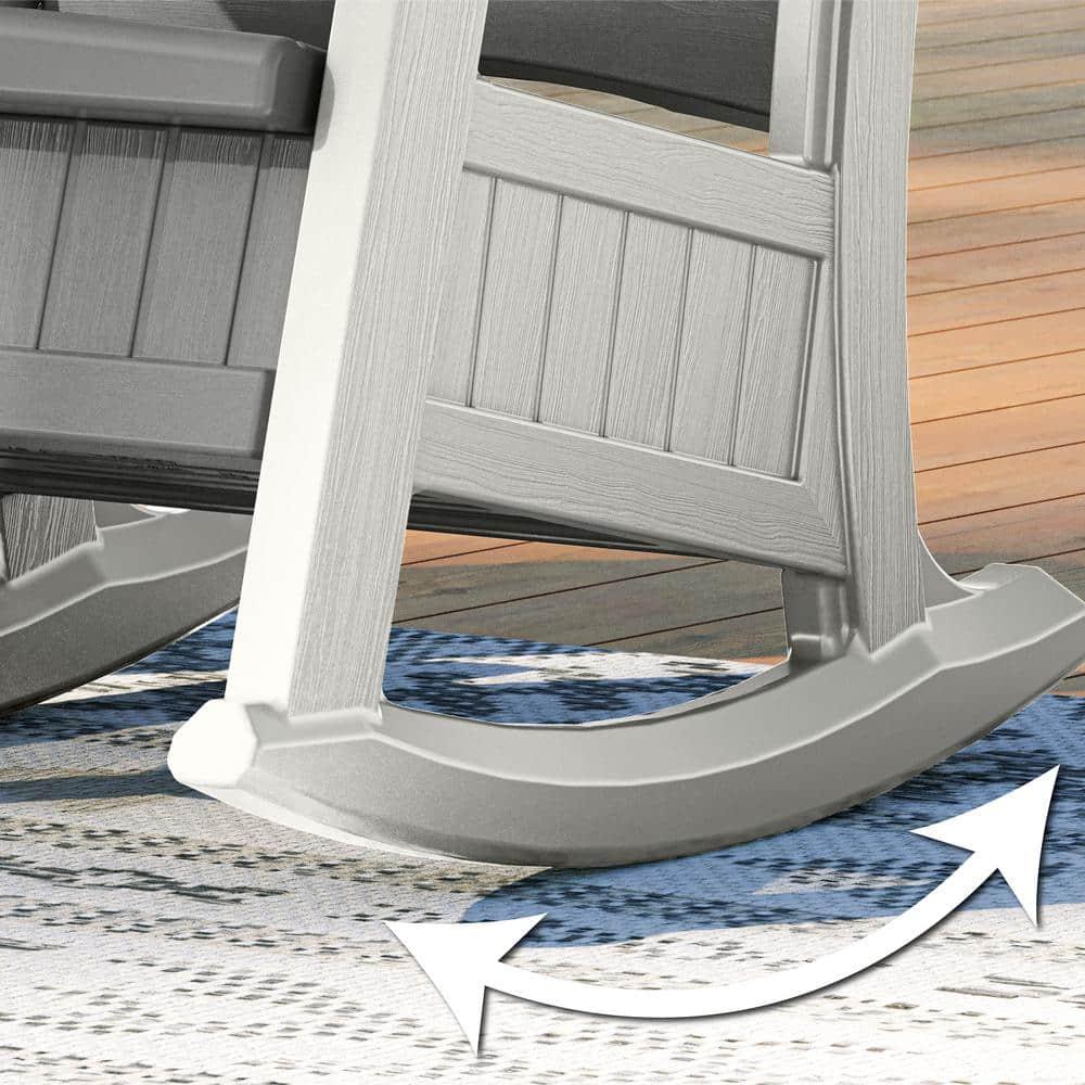 Suncast Suncast Outdoor Rocking Chair with Storage