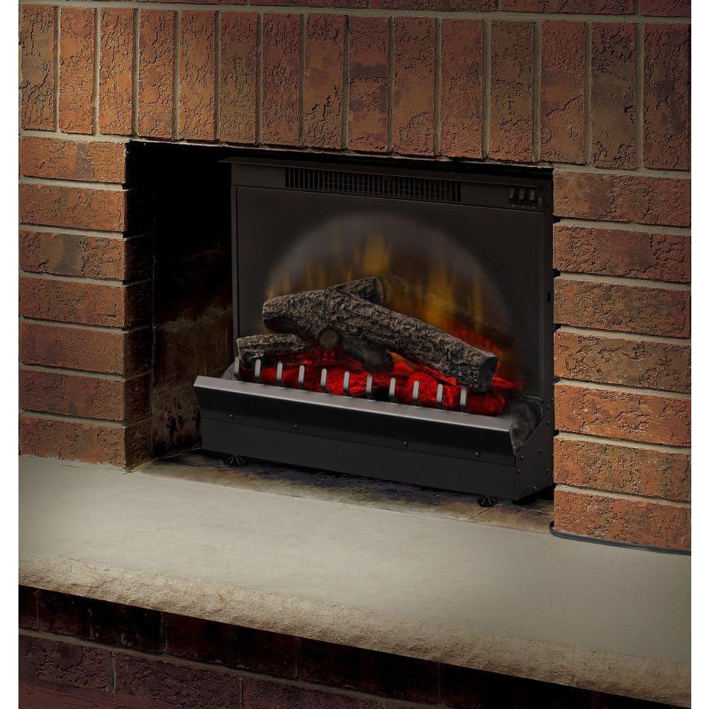 Dimplex Electraflame 23-in Plug-in Standard Electric Fireplace Log Set - Realistic Flame - 400 SQ. FT.