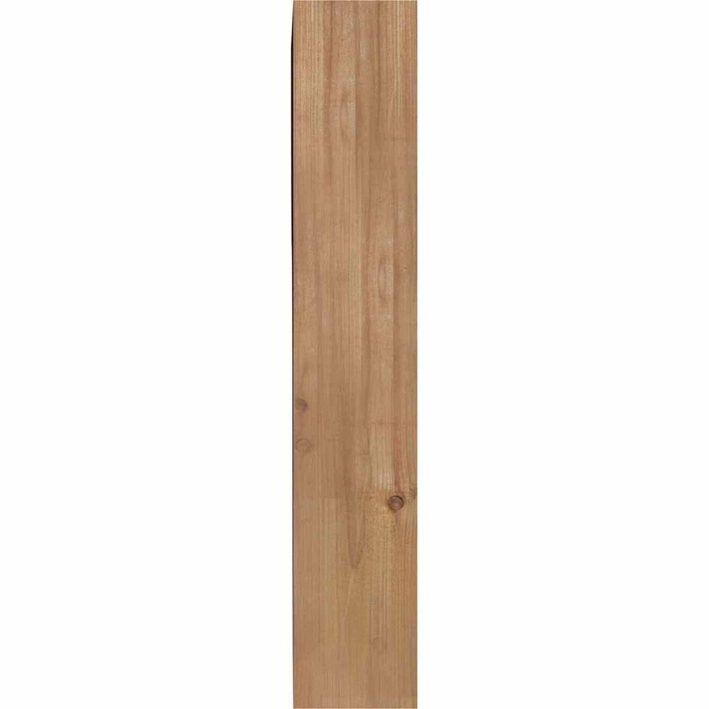 3 1/2"W x 12"D x 20"H Mediterranean Smooth Corbel, Western Red Cedar