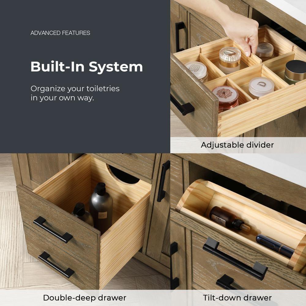 OVE Decors Bailey 42" Single Bathroom Vanity with Premium Countertop