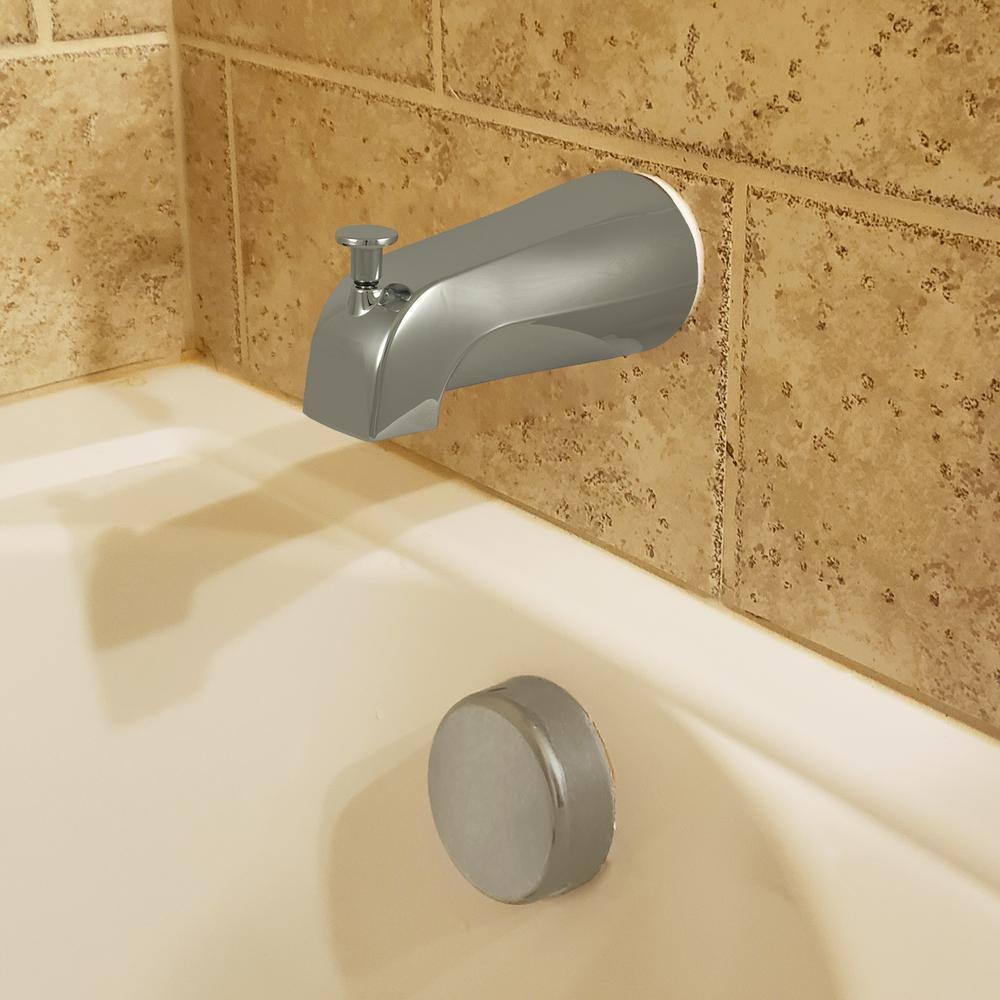 Danco Universal Bathroom Tub Spout with Diverter in Brushed Nickel (89249)