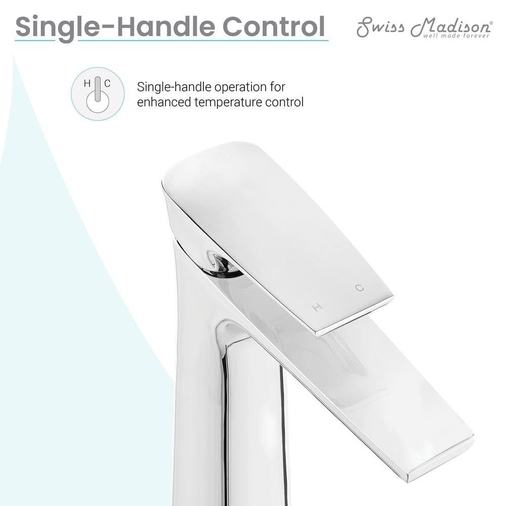Monaco Single Hole, Single-Handle, High Arc Bathroom Faucet