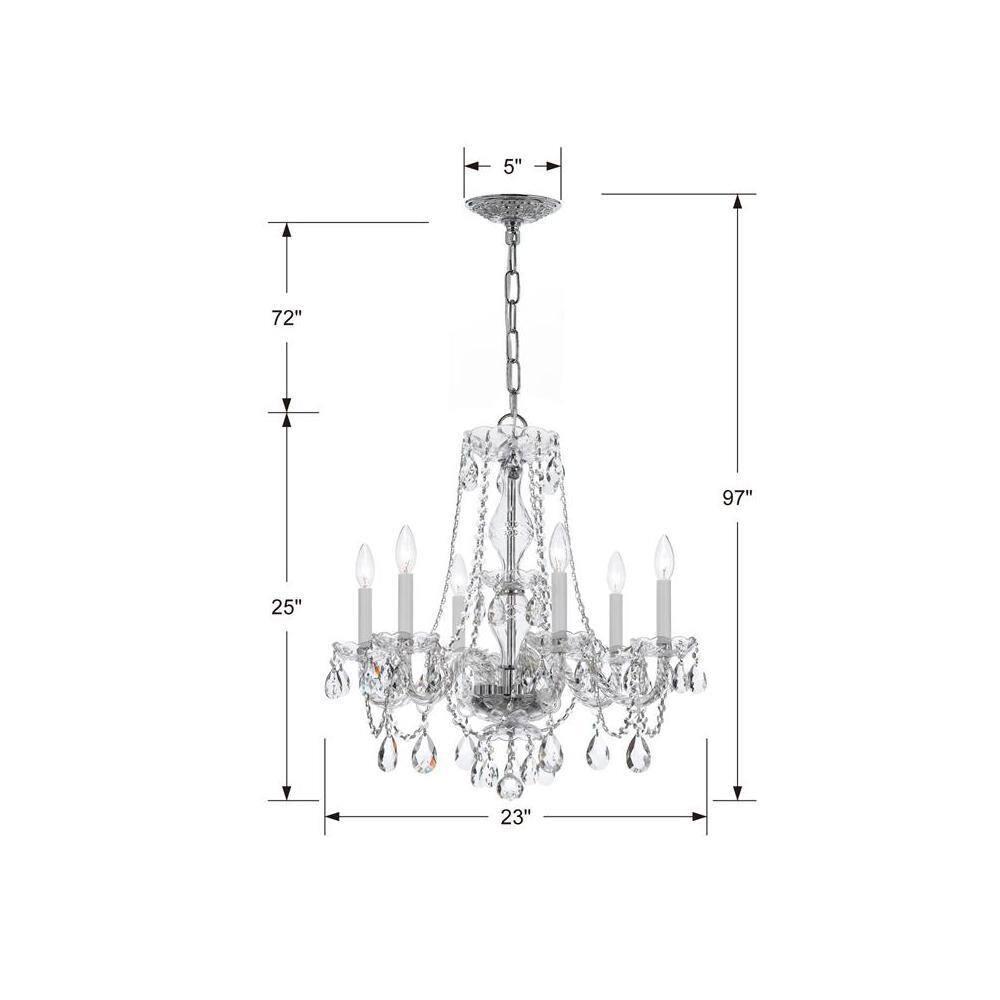 House of Hampton® Kimmori 6 - Light Glass Dimmable Chandelier