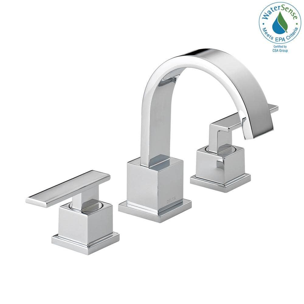 Vero Widespread Bathroom Faucet 3 Hole, 2-handle Bathroom Sink Faucet with Drain Assembly