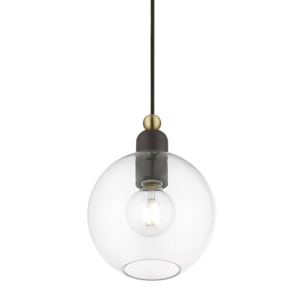 Livex Lighting Downtown 1 - Light Pendant in  Bronze/Antique Brass