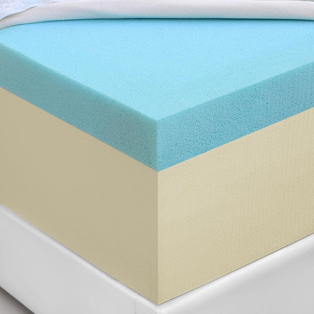 Furinno Tidur Cooling Gel Memory Foam Mattress, 8 Inch, King