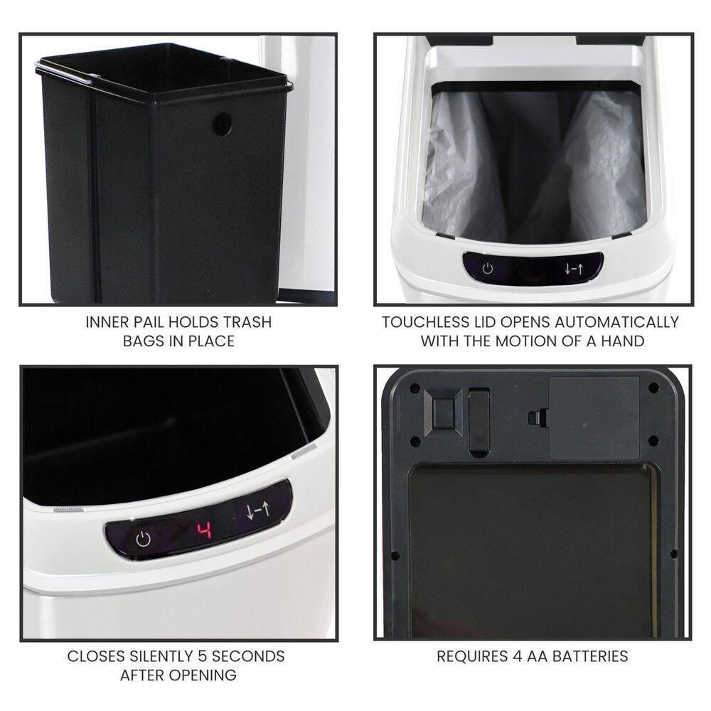 Hanover Steel Motion Sensor Waste Basket - 3.2 Gallons