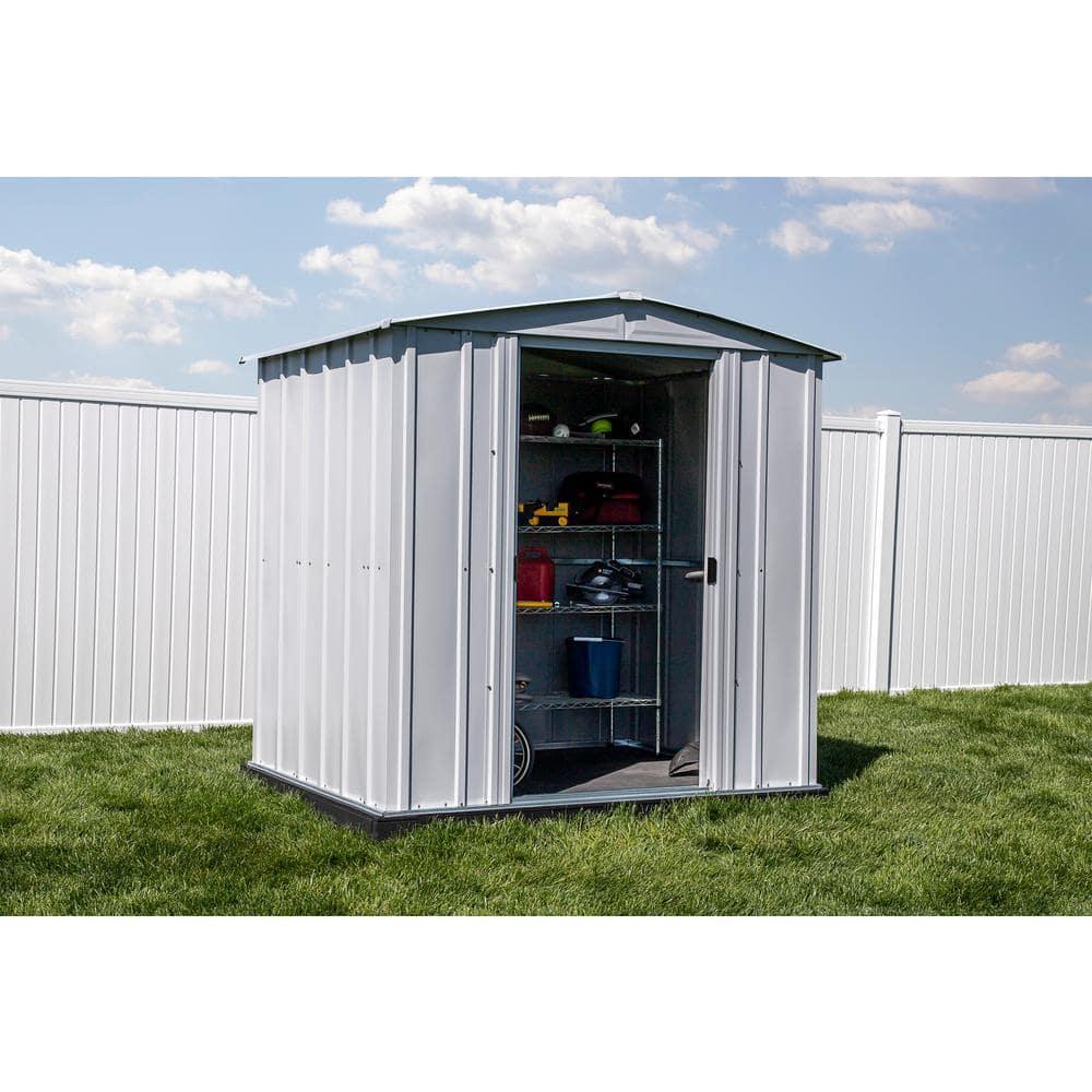 Arrow 6 ft. W x 5 ft. D Galvanized Steel Storage Shed