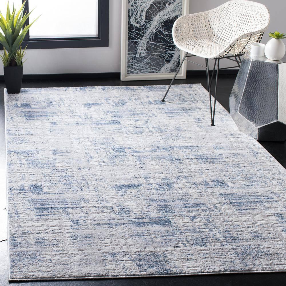 Amelia ALA786 Power Loomed Area Rug - Blue/Grey - 5'3"x7'6" - Safavieh.