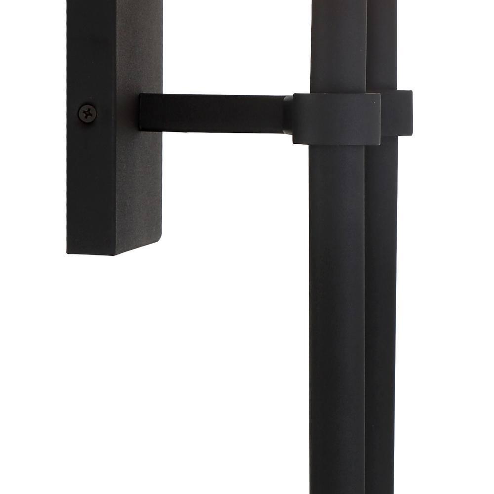 2 Light Black  Wall Mount - 13.75W x 18.37H x 7.125D