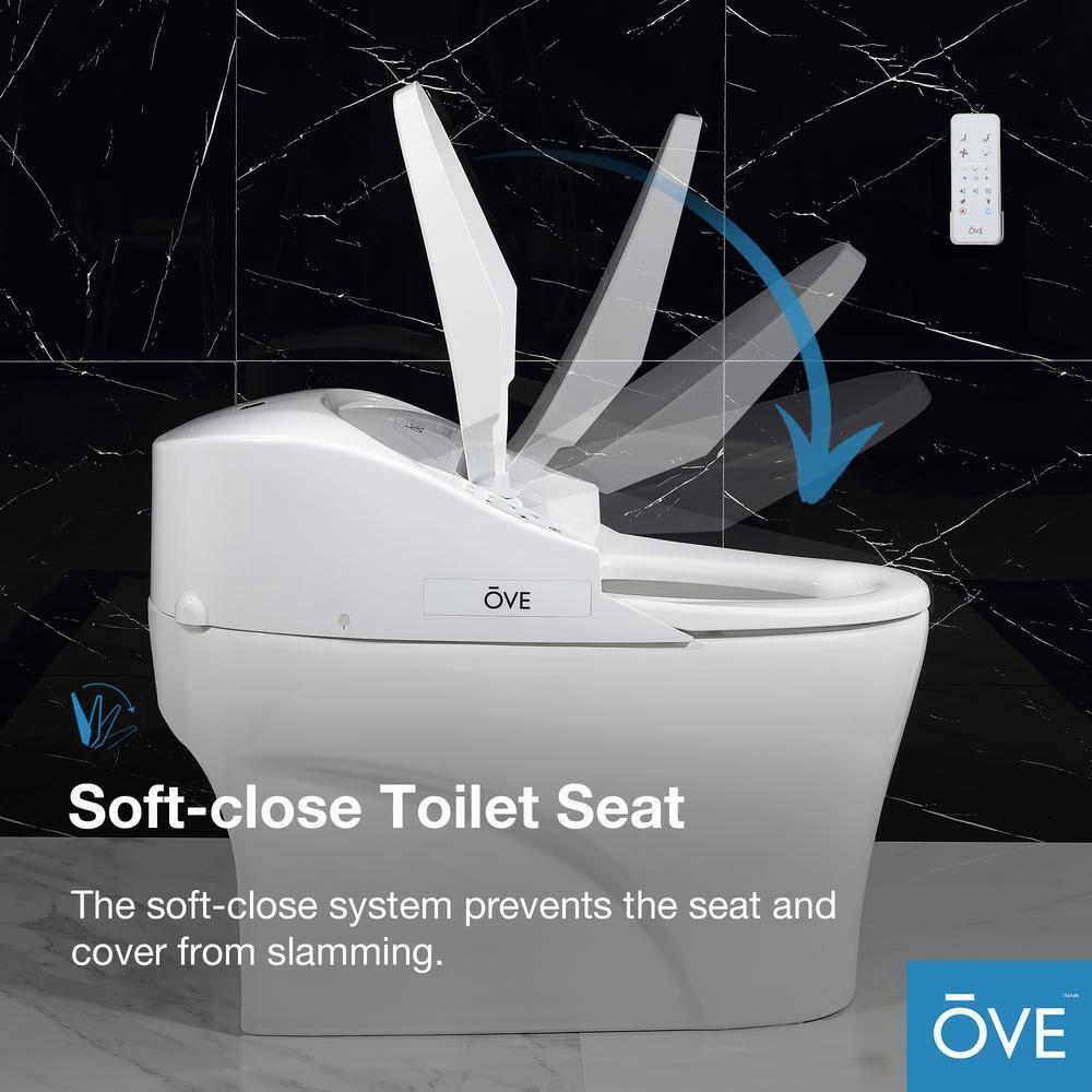 Ove Decors Virtuoso Tank Smart Toilet 1.28 GPF Elongated Bidet Toilet (Seat Included)