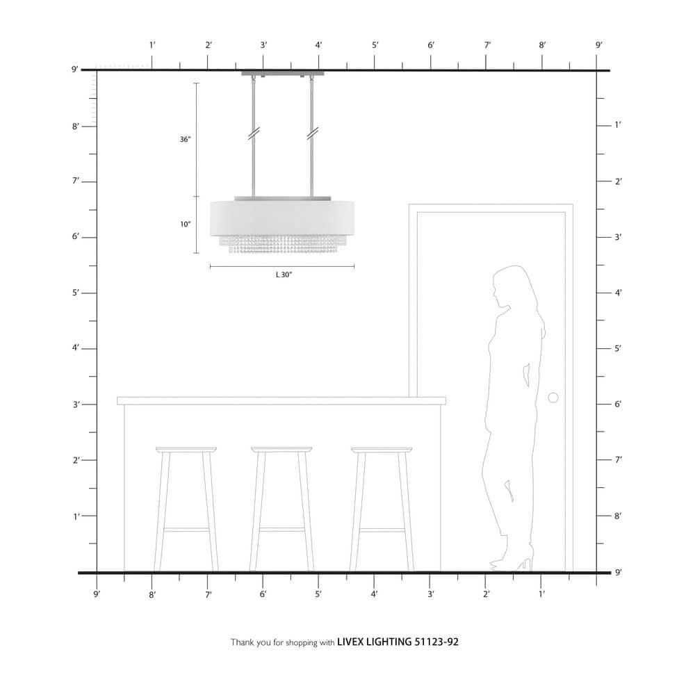 Livex Lighting Carlisle 3 - Light Chandelier in  English Bronze