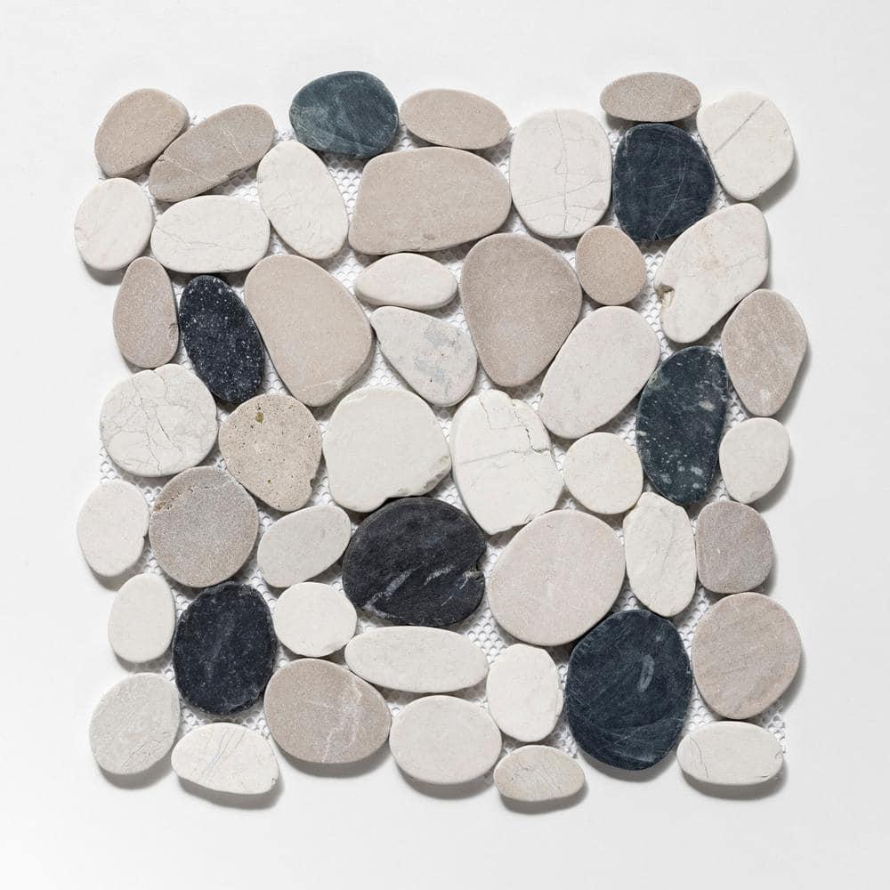 Sliced Pebble Mosaic Wall & Floor Tile