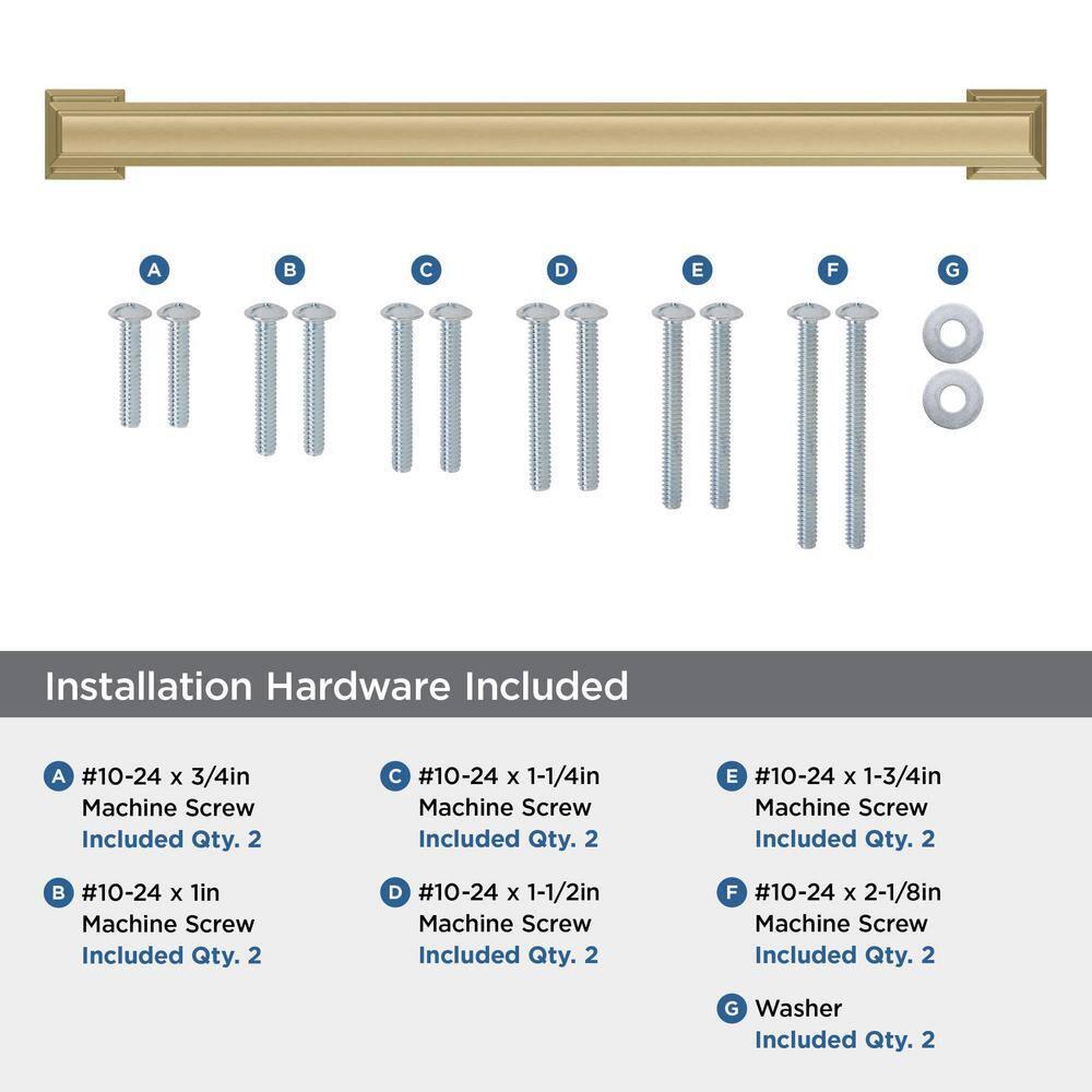 Amerock Appoint 12 inch (305mm) Center-to-Center Champagne Bronze Appliance Pull