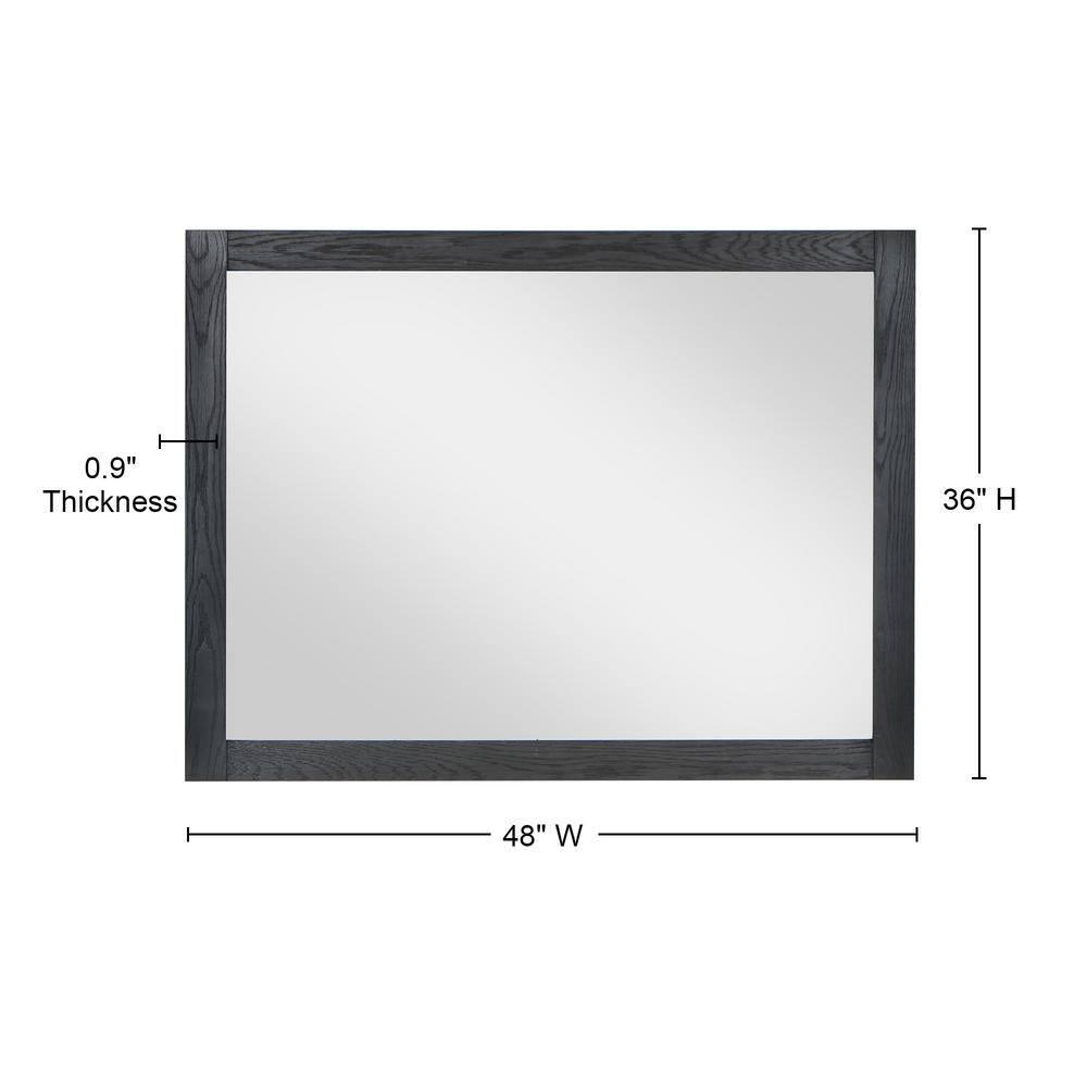 Ivy Wood Flat Wall Mirror