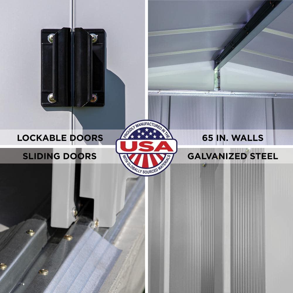 Arrow 14 ft. W x 17 ft. D Galvanized Steel Storage Shed