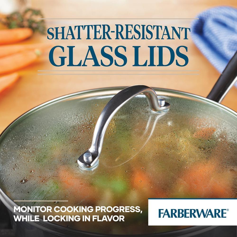 Farberware Farberware Millennium Stainless Steel Cookware Pots and Pans Set, 10 Piece, Silver