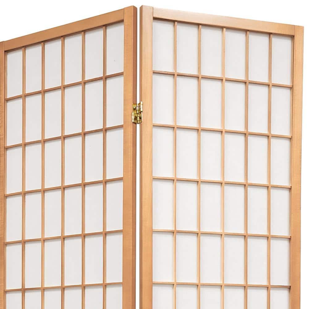 7 ft. Natural 3-Panel Room Divider
