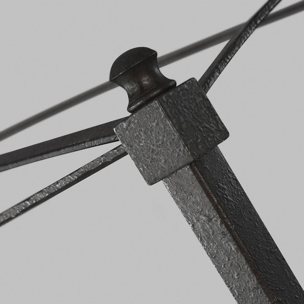 Thayer Smith Steel 5-Light Candelabra Linear Chandelier