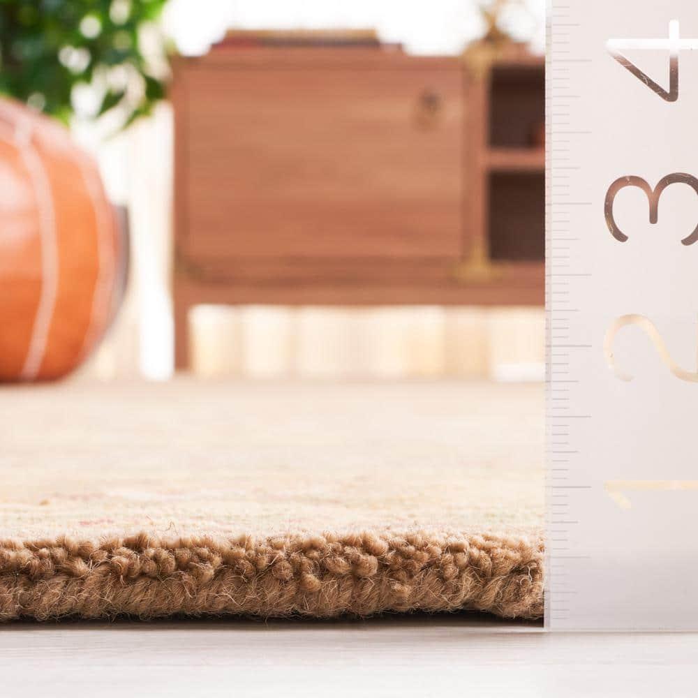 SAFAVIEH Antiquity Beaufort Traditional Floral Wool Area Rug, Brown/Gold, 3' x 5'