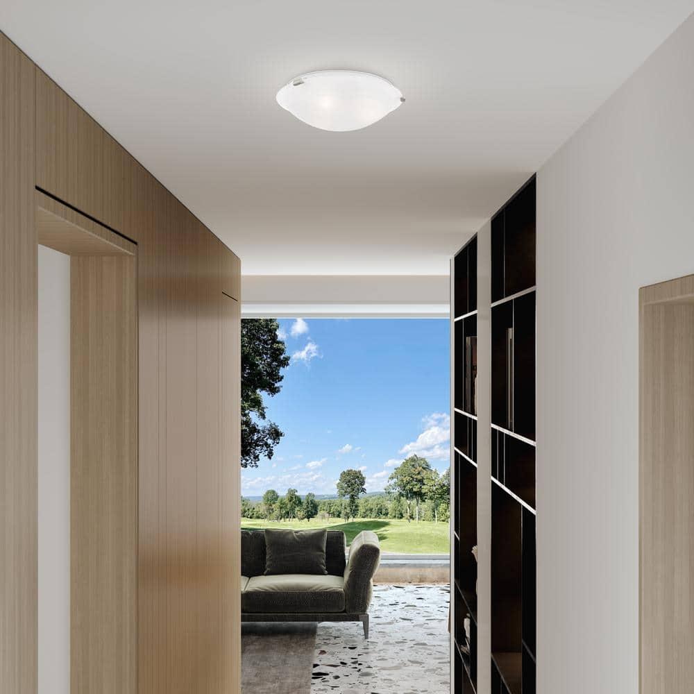 Livex Lighting Oasis 3 - Light Flush Mount in  Brushed Nickel