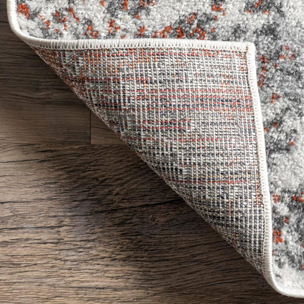 Nuloom Deedra Abstract 4x6 Indoor Area Rug for Living Room Bedroom Dining Room Kitchen, Red/Ivory