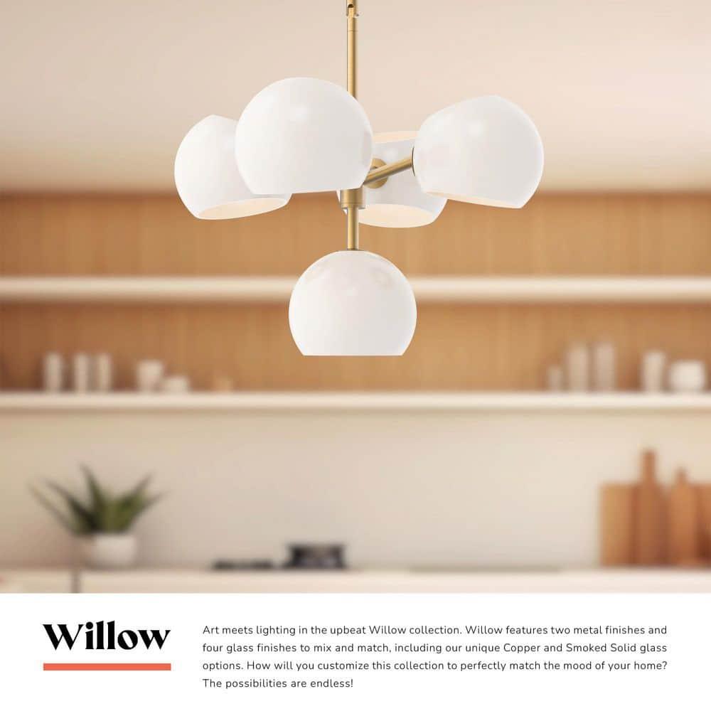 Willow 5 Light Metal Sputnik Chandelier