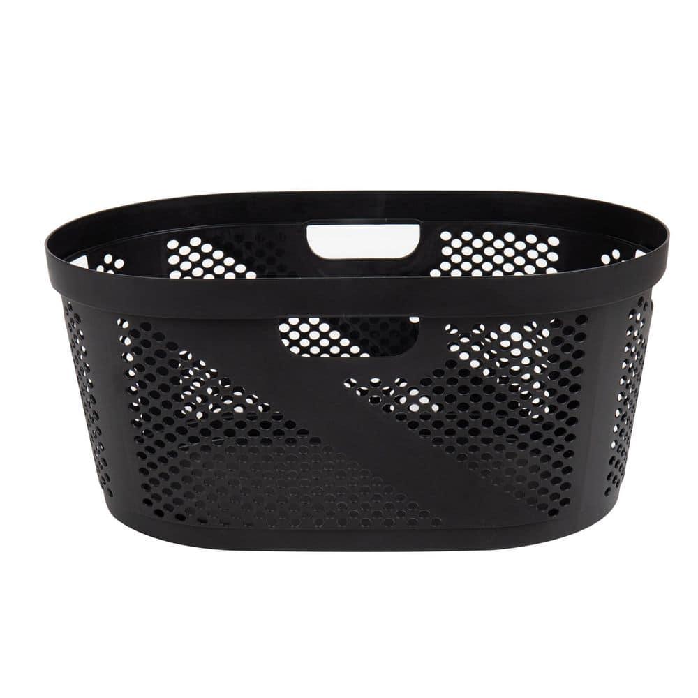 Mind Reader Mind Reader 40L Laundry Basket, Clothes Hamper, Ventilated, Plastic, 23"L x 14.5"W x 10.5"H, 2 Pack (Set of 2)