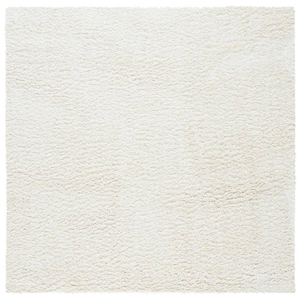 August Shag 900 AUG900 Power Loomed Indoor Area Rug - Ivory - 9'x9' - Safavieh