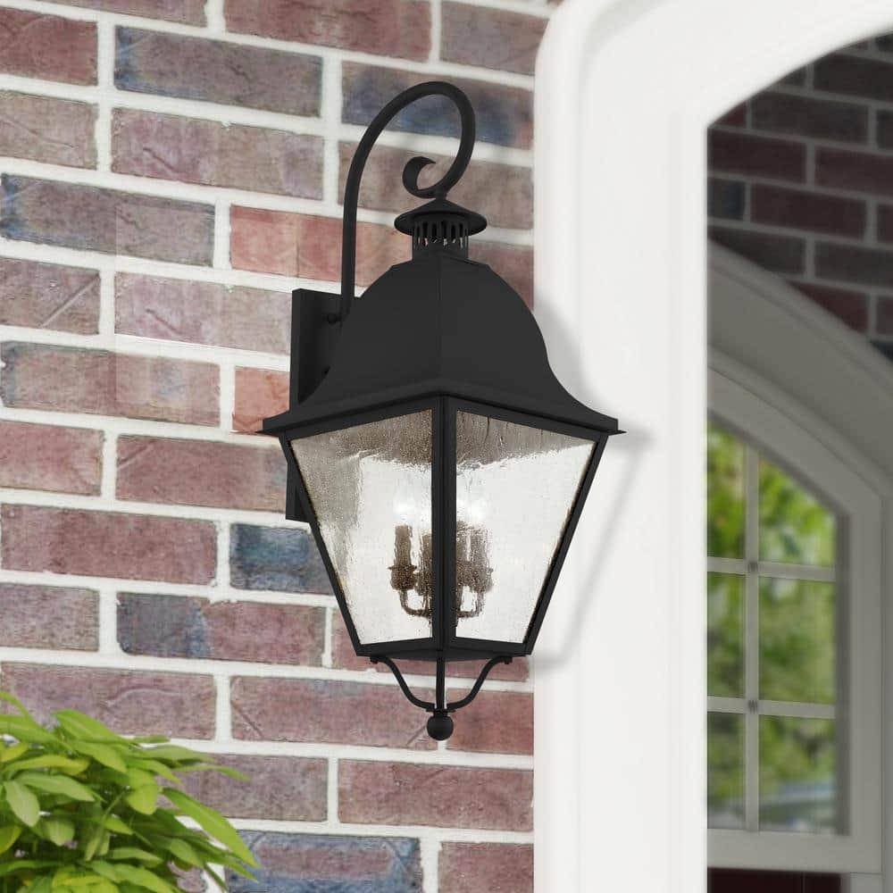 Livex Lighting Amwell 4 - Light Wall Light in  Black