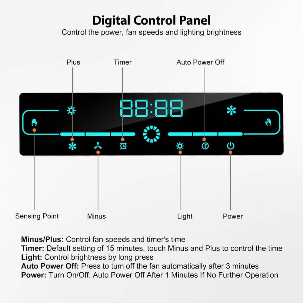 PowerFlow Series 30" 900 CFM Convertible Insert Range Hood Digital Control Panel with Baffle Filter Charcoal Filter and LED Light Stainless Steel Silver