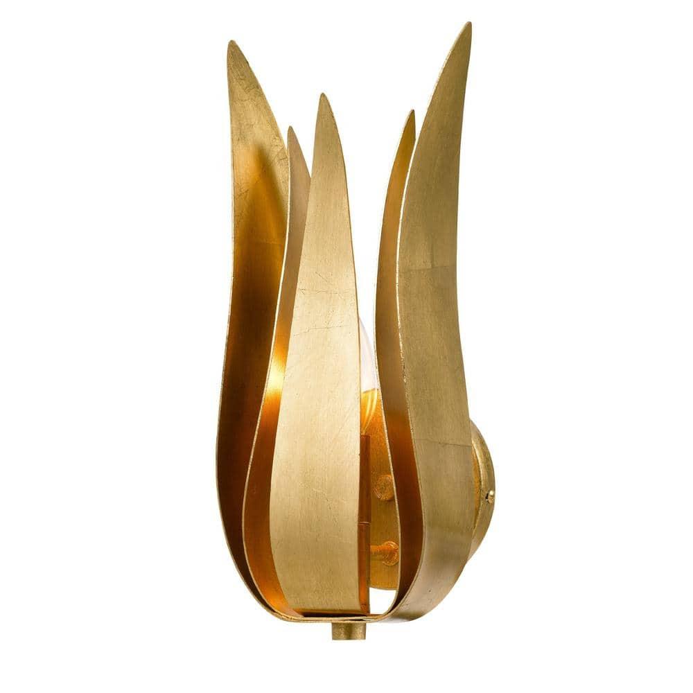 Crystorama Lighting Broche 1 - Light Sconce in  Antique Gold