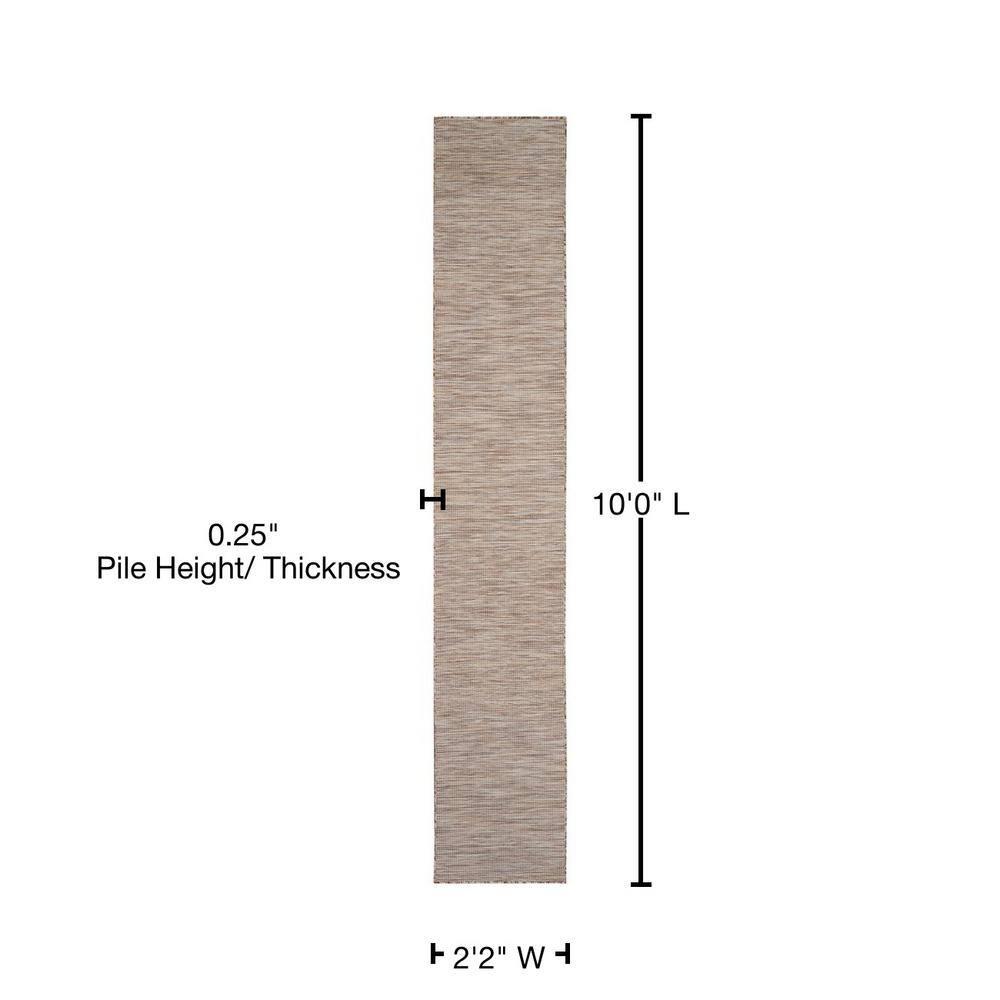 Nourison Positano POS01 Indoor/outdoor Area Rug - Beige 2'2" x 10'